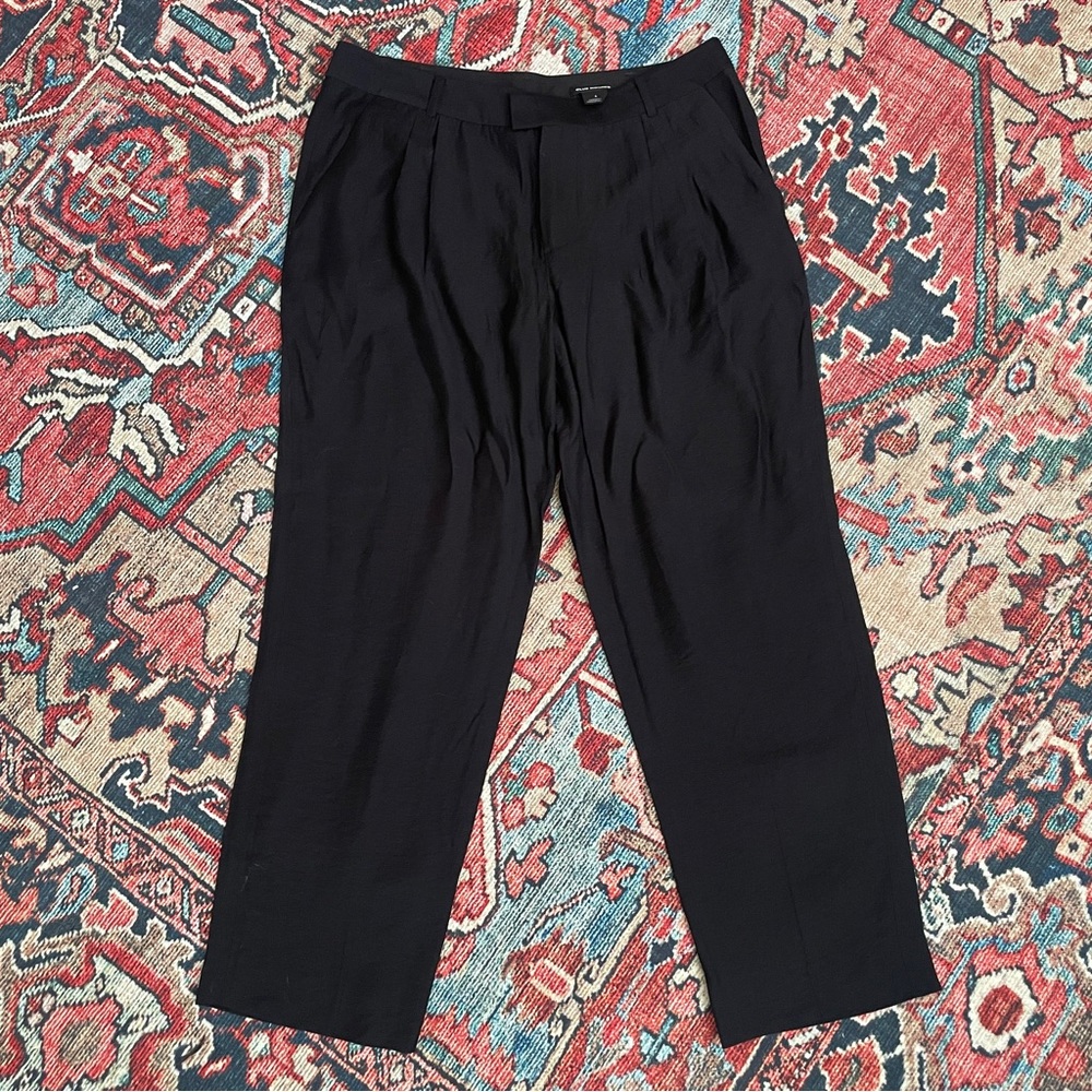 CLUB MONACO | black rayon trousers